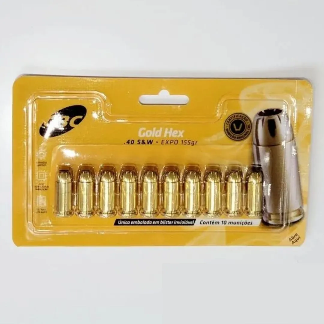.40 GOLD HEX (ponta oca) blister com 10