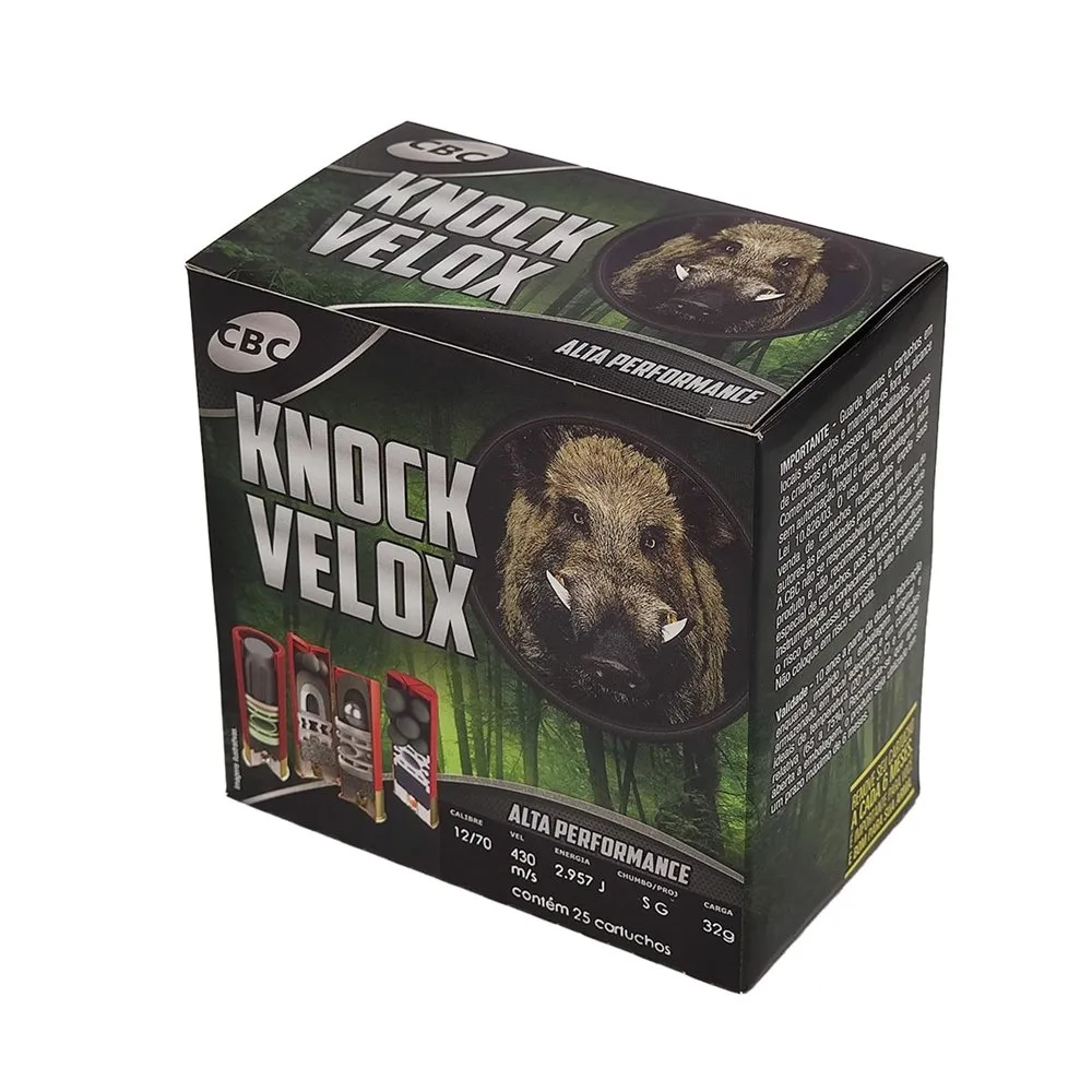 Cartucho .12 SG caixa com 25